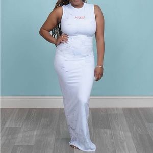 Floor length marble Milano dress